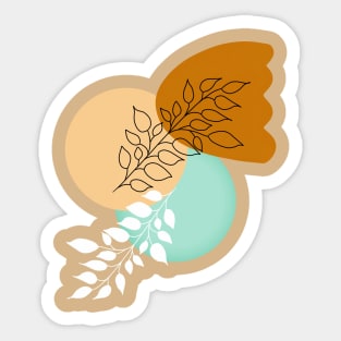 MINIMALIST BOHO LEAVES _ SIMPLE AND STYLISH Sticker